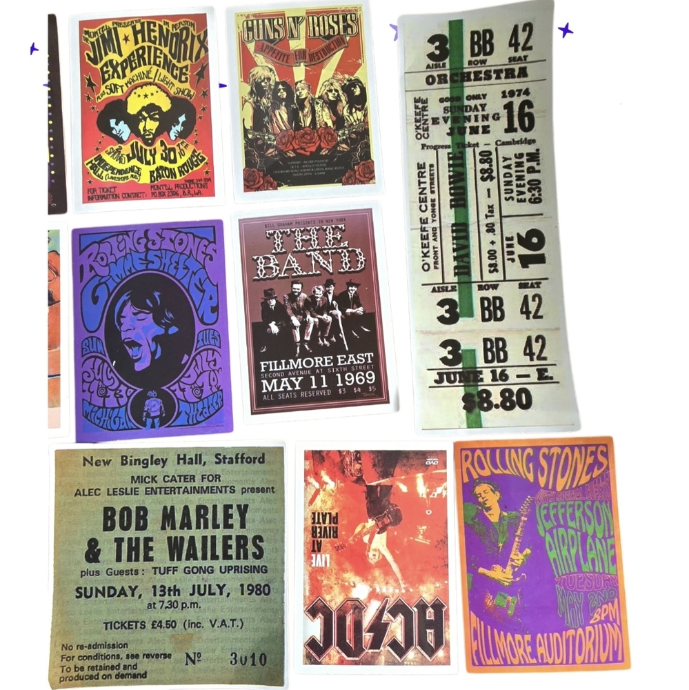 26 Classic Concert Stickers Collection - Picture 2 of 8